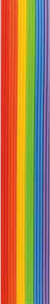 Rundstreifen 2 mm - Regenbogenfarben
