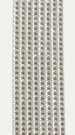 Verzierborte aus Wachs - Perlenstreifen glanzsilber 4 mm