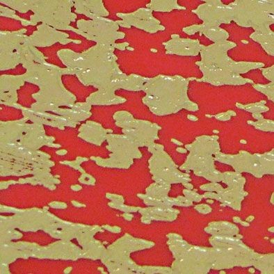 Wachsplatte - rot/glanzgold