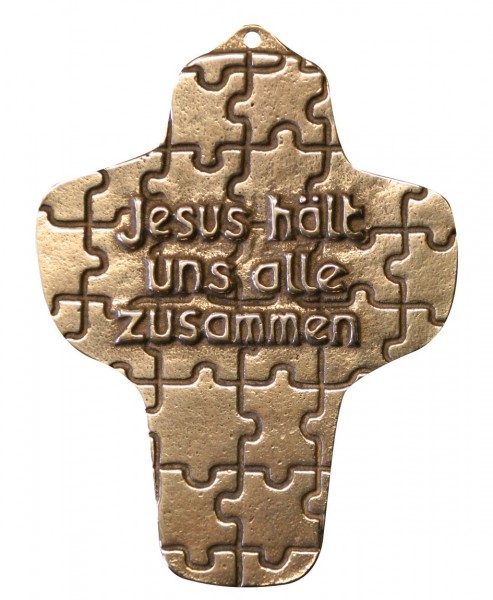 Andenkenkreuz - Jesus hält uns alle zusammen