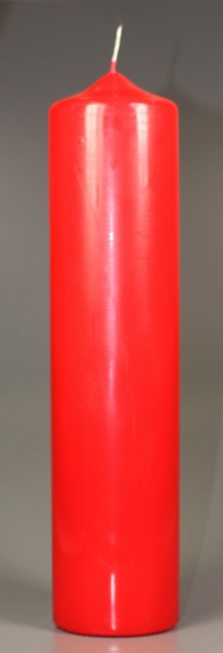 Spitzkopfkerze rot 300 x 80 mm