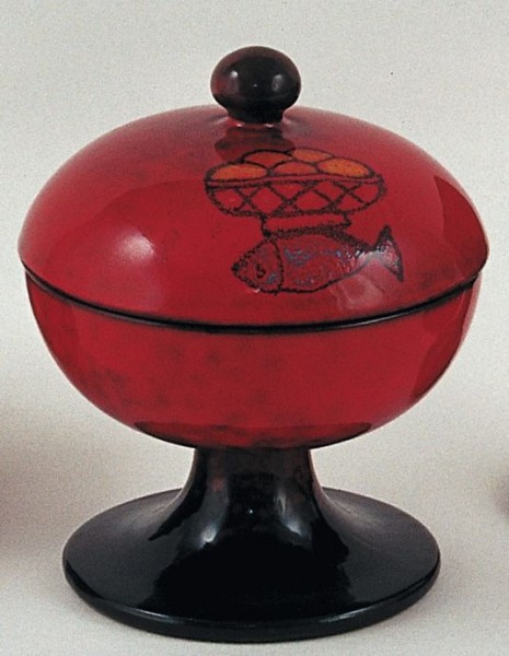 Ziborium - Keramik rot