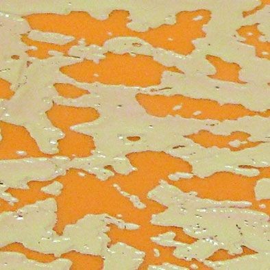 Wachsplatte - orange/glanzgold