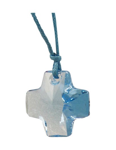 Kettenanhänger aus Swarovski-Kristall - hellbau