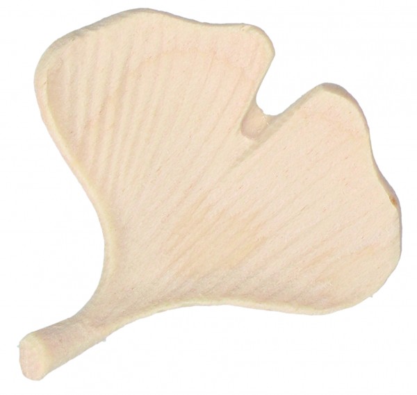 Holz-Handschmeichler Ginkoblatt aus Ahornholz