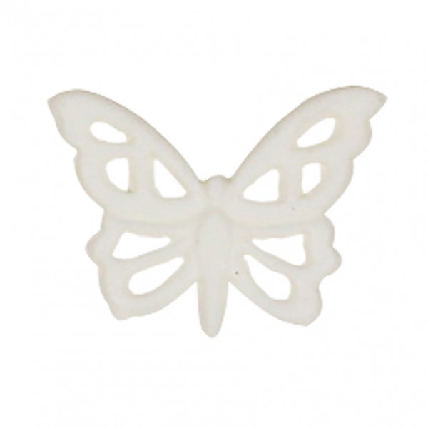 Wachsauflage Schmetterling weiß