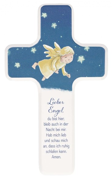 Kinderholzkreuz - Lieber Engel ....