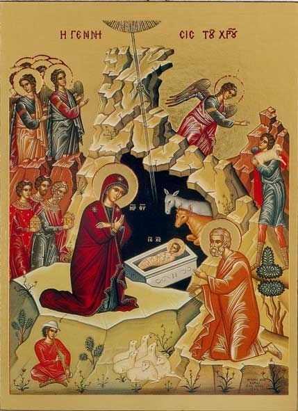 Ikone - Christi Geburt