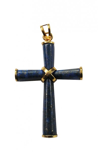Kettenanhänger Kreuz mit Sodalith