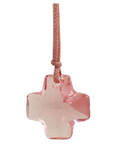 Kettenanhänger aus Swarovski-Kristall - rosa