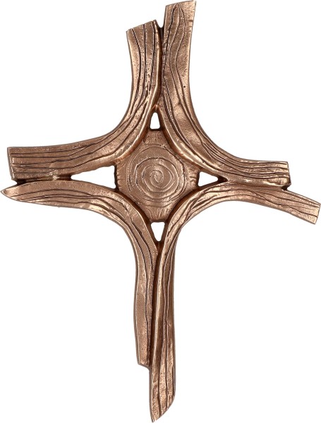 Bronzekreuz - Von der Mitte gehalten - 20 cm