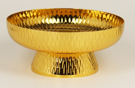 Hostienschale - ziseliert, vergoldet Ø 15,5 cm